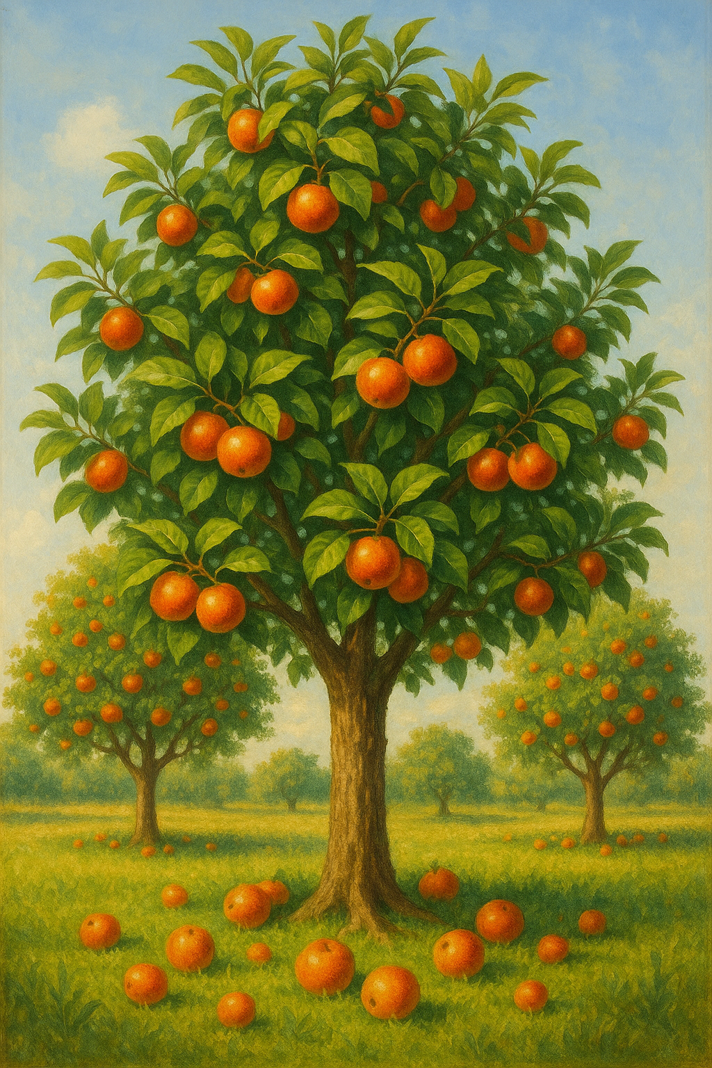Fruit tree with abundant harvest