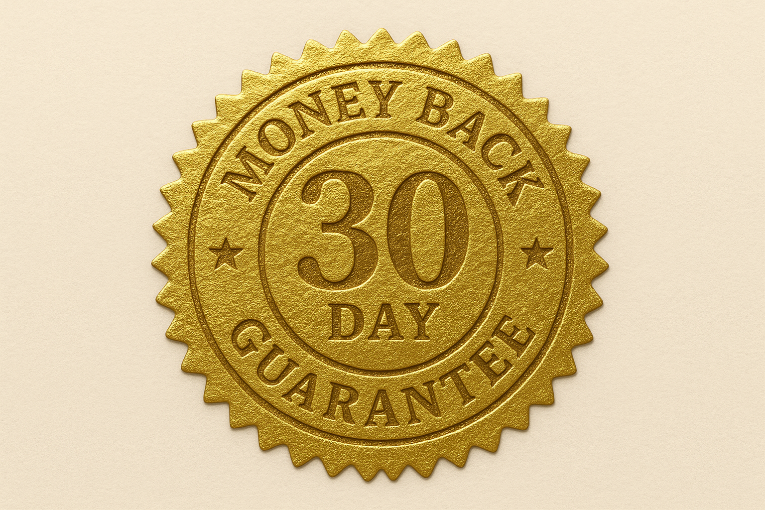 30 Day Money Back Guarantee